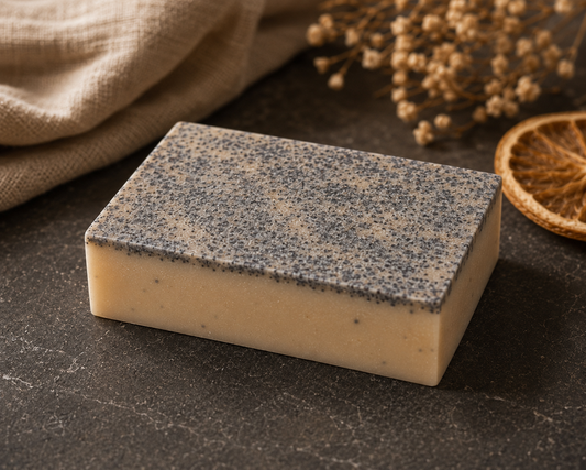 Sunrise Poppy Crumb Goat Milk Soap
